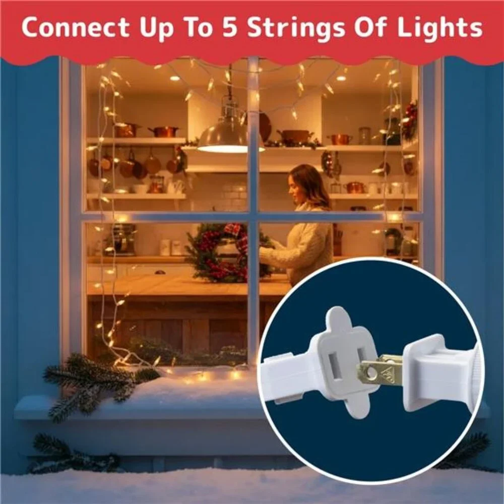 christmas string lights warm white 50 count indoor outdoor tree lights xmas